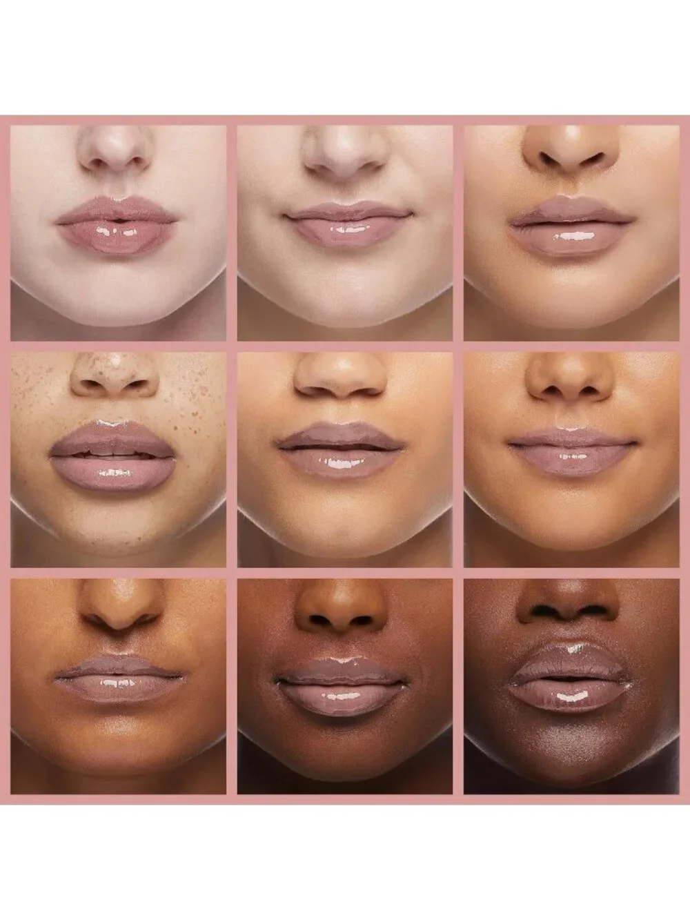Lip Plumper Gloss - Hydrating Pink Shine, Volumizing Lip Treatment, Full Size